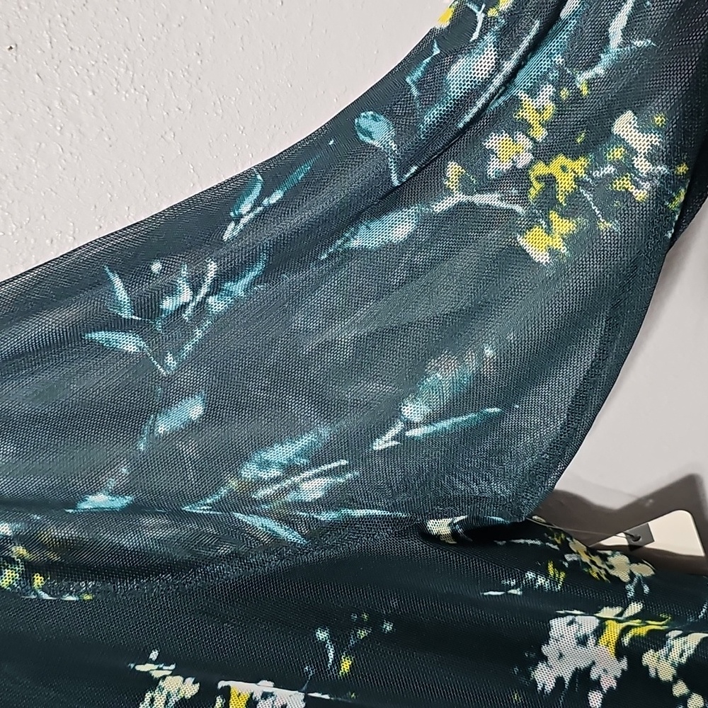 Nwt Terra & Sky Sheer Sleeve Top #390 - Picture 3 of 4